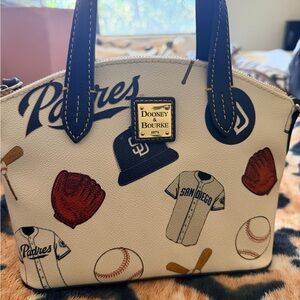 Dooney & Bourke Cream Sports Print Satchel